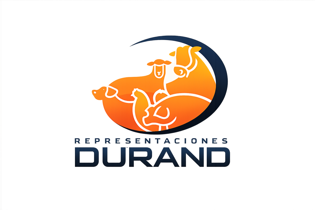 Logotipo de animales en creciente azul